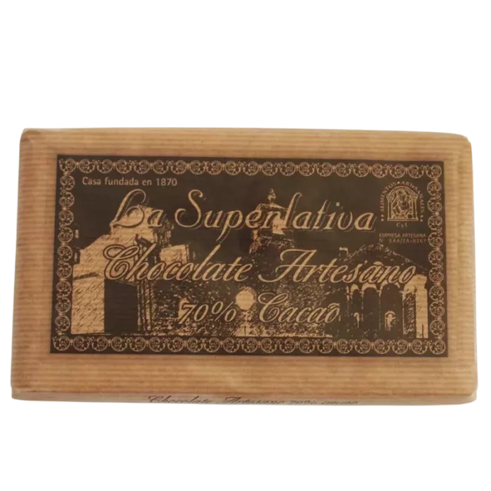 Chocolate Negro 70% Cacao "La Superlativa" (Sin Gluten)