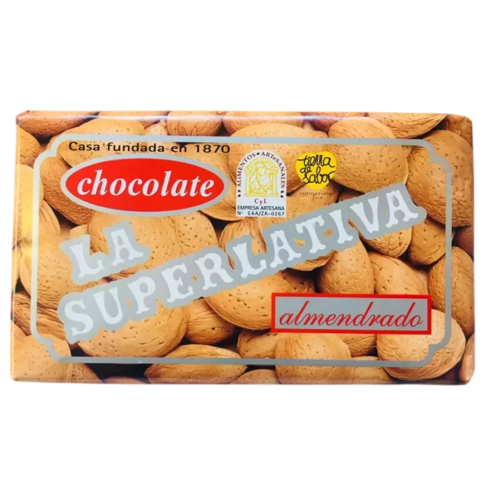 Chocolate con Leche y Almendras Marcona "La Superlativa" (Sin Gluten)