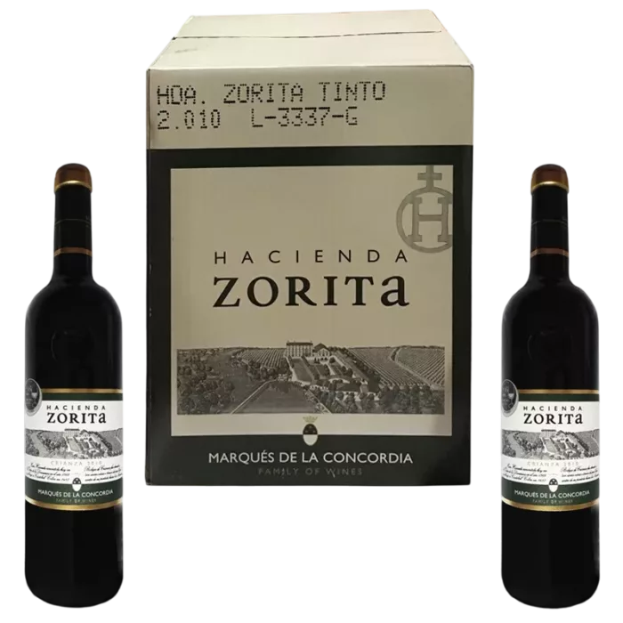 Caja de 6 Botellas de Vino Tinto Crianza Hacienda Zorita (D.O. Arribes)