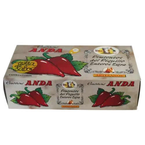 Pimientos del Piquillo Enteros Extra (Asados a la Leña) - Anda