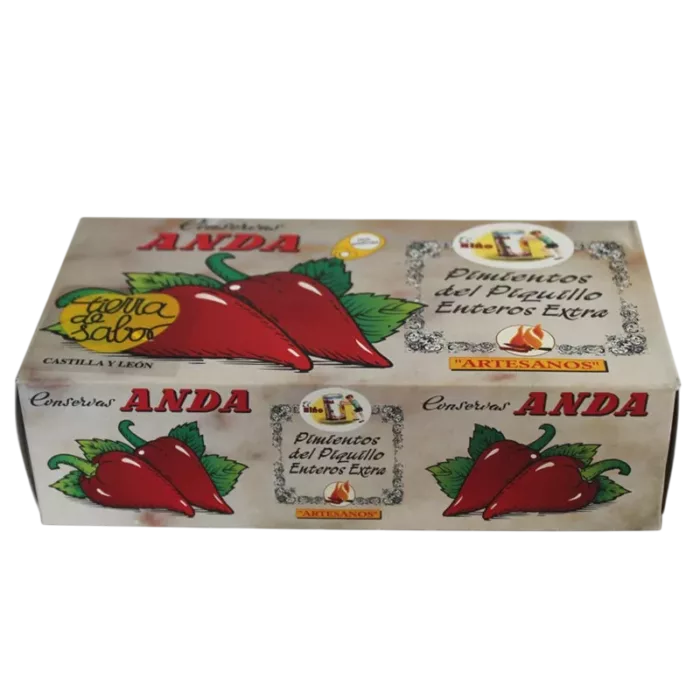 Pimientos del Piquillo Enteros Extra (Asados a la Leña) - Anda