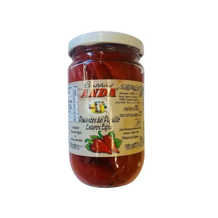 Pimientos del Piquillo Enteros Extra - Anda (290g)