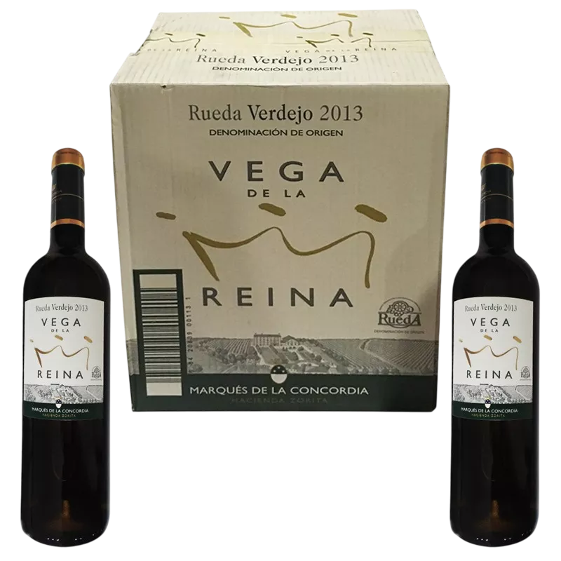 Caja de 6 Botellas de Vino Blanco Vega de la Reina Verdejo (D.O. Rueda)