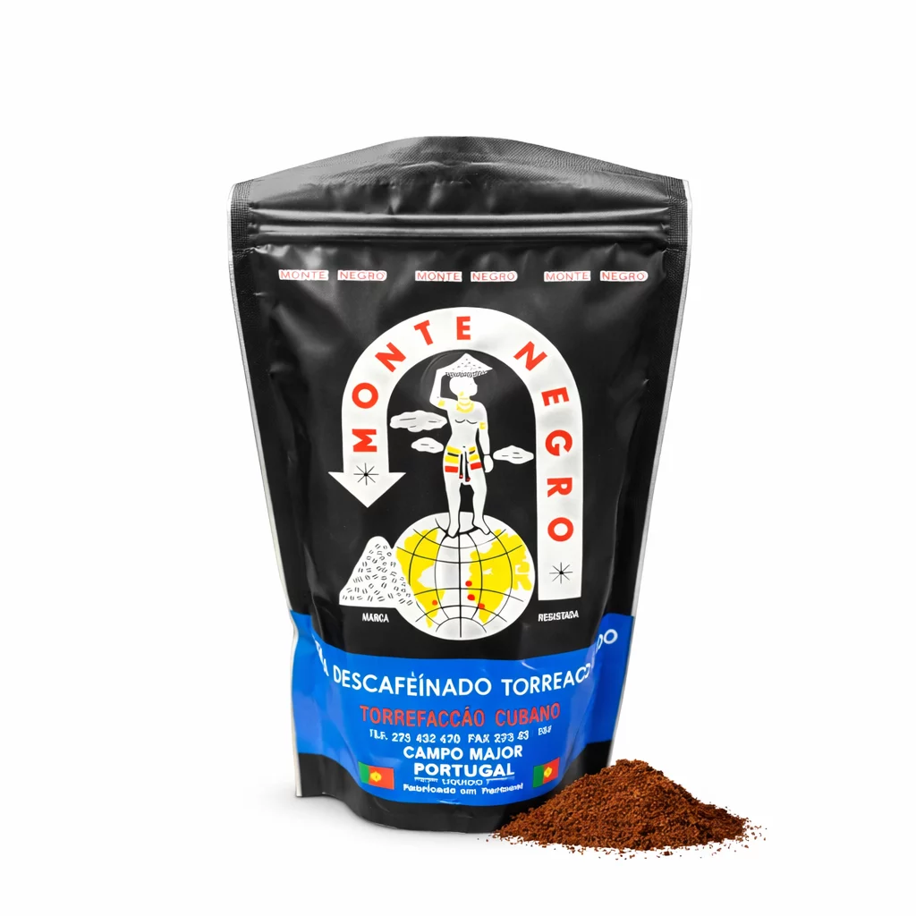 Paquete de café portugués Montenegro Superior descafeinado molido - Sabor de Sayago