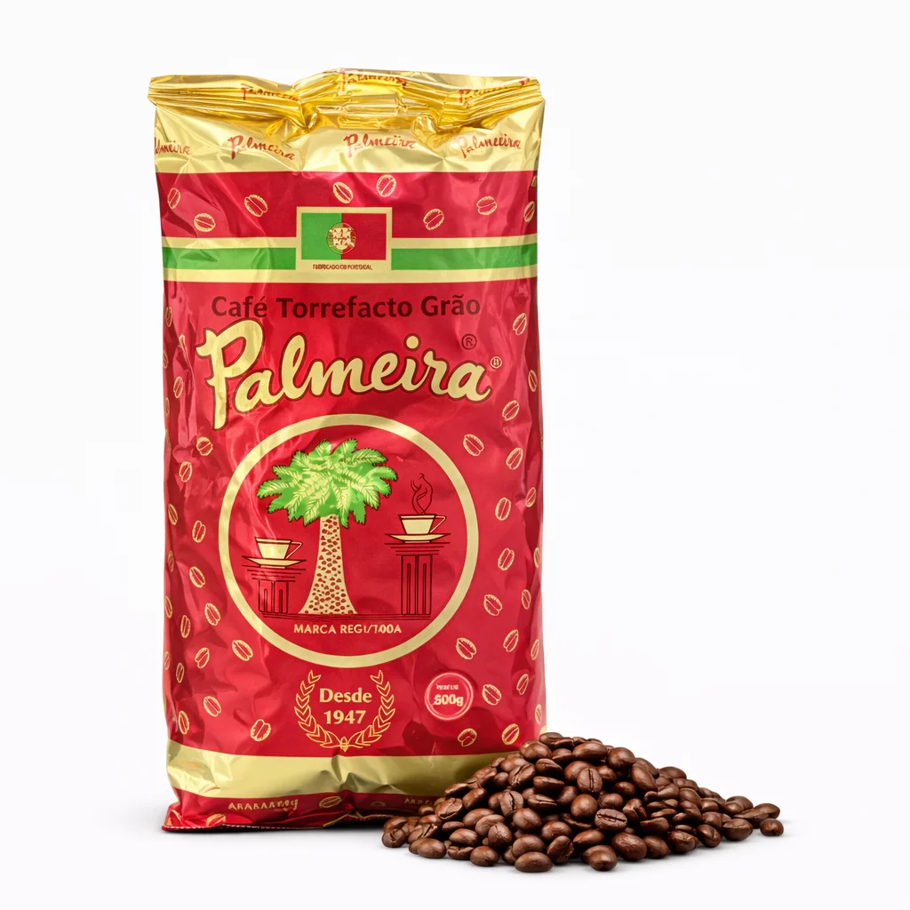 Paquete de café portugués Palmeira Superior torrefacto grano - Sabor de Sayago