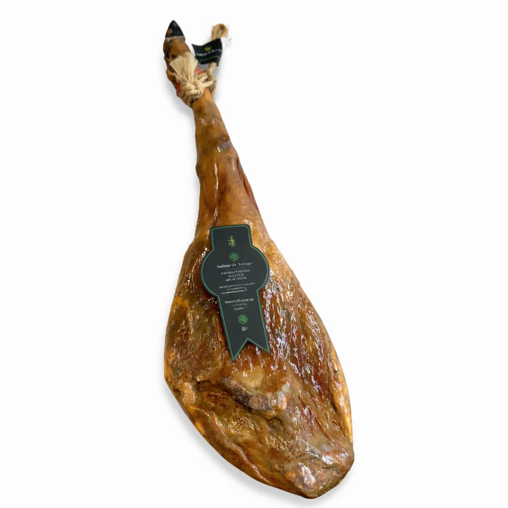 Jamón ibérico artesano de curación lenta.