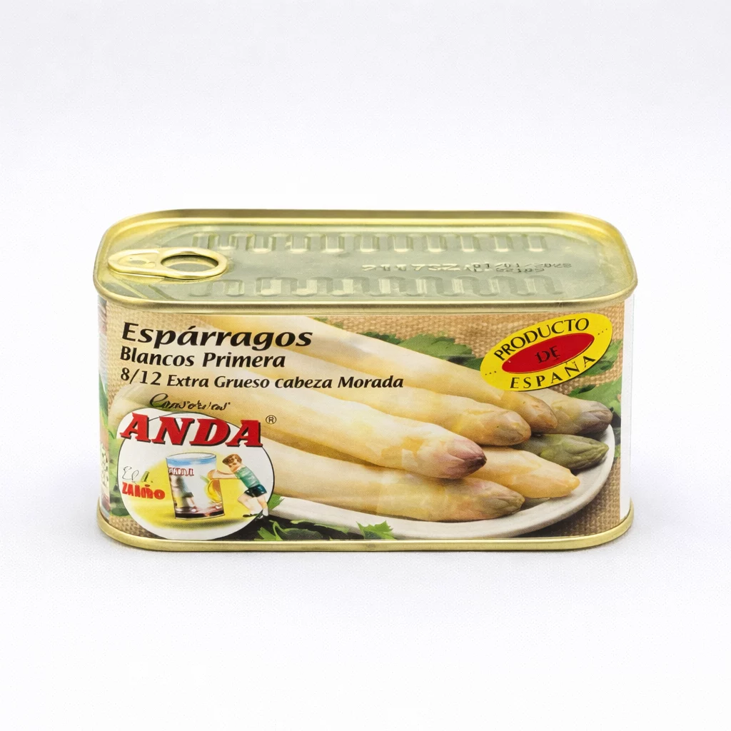 Espárragos de cabeza morada extra gruesos 8/12 Conservas Anda