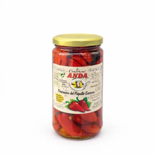 Pimientos del piquillo enteros y caseros Conservas Anda