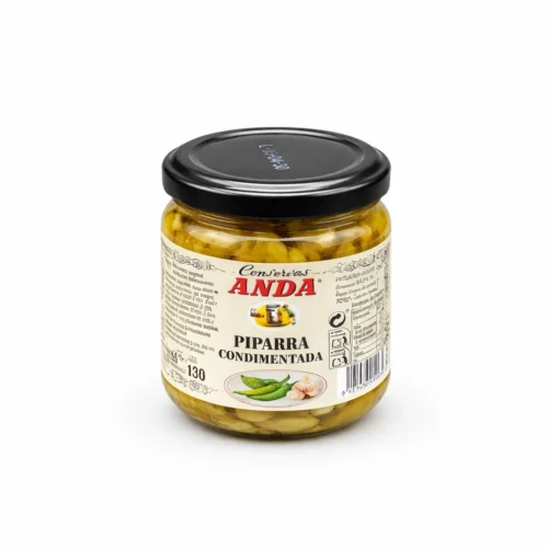 Piparras condimentadas suaves en vinagre Conservas Anda