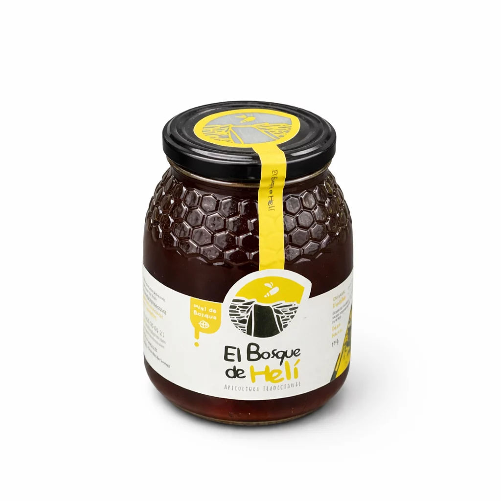 Tarro de miel pura de abeja El Bosque de Helí de Sayago.