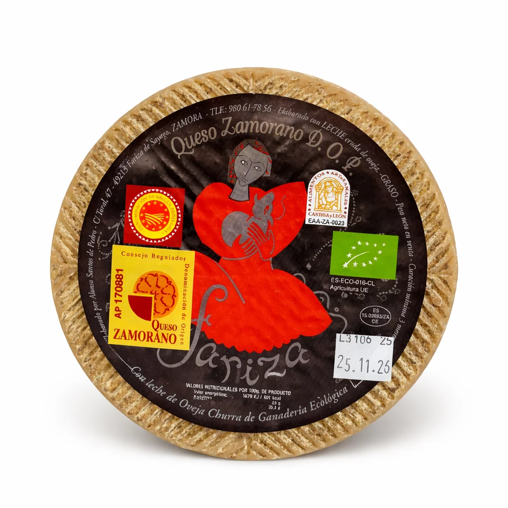 Queso de oveja ecológico Fariza certificado natural.
