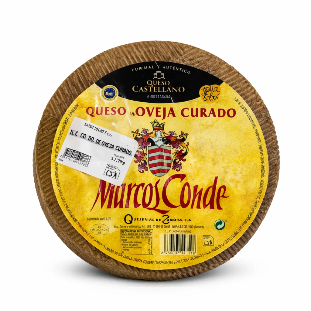Queso de oveja Marcos Conde curación tradicional.