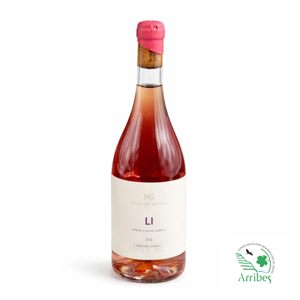 Vino rosado arribes Li ideal para maridajes ligeros de verano.
