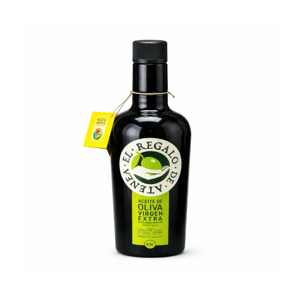 Botella de Aceite de Oliva Virgen Extra El Regalo de Atenea variedad Manzanilla de Arribes