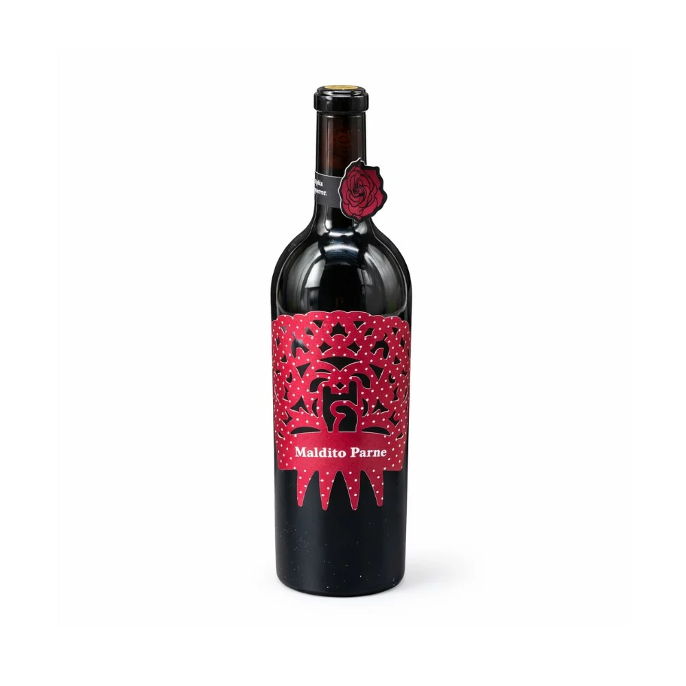 Botella de vino tinto Crianza Maldito Parné de Sabor de Sayago.