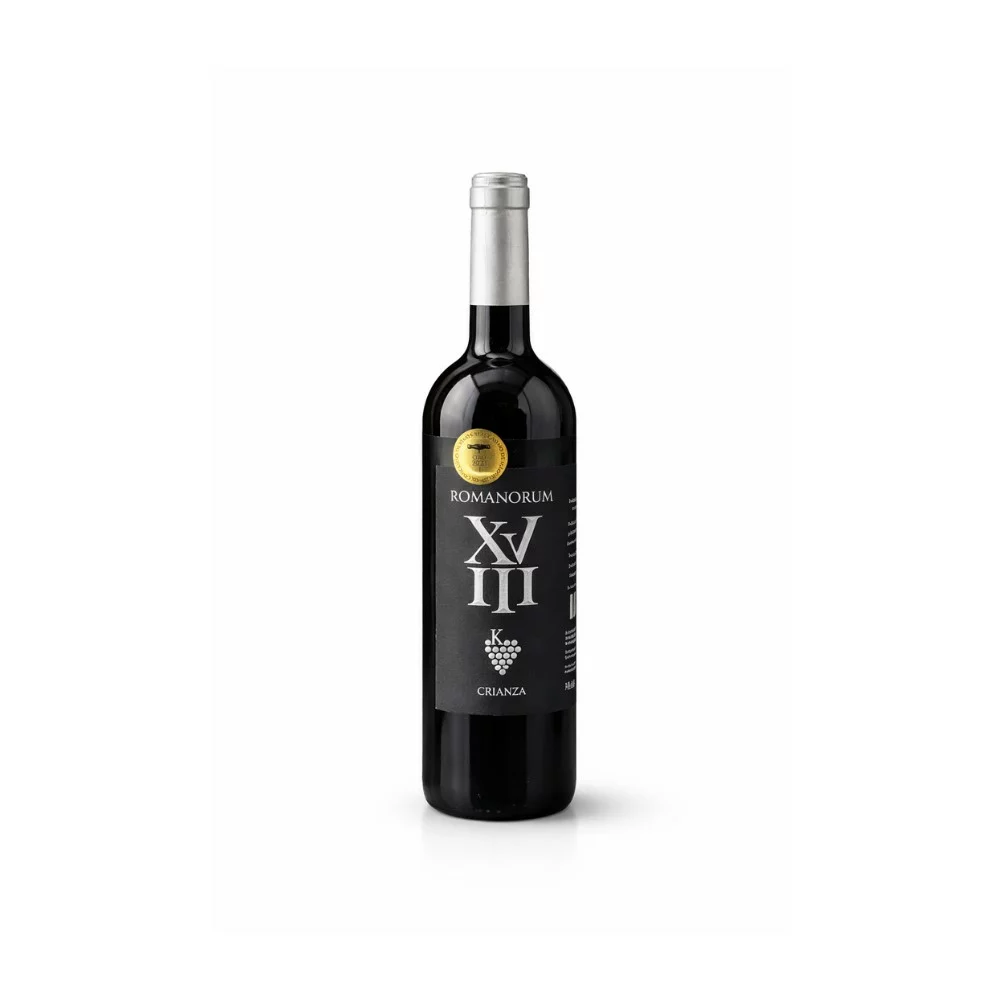 Botella de vino tinto Crianza Romanorum de Sabor de Sayago.