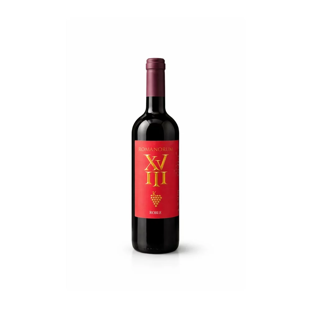 Botella de vino tinto roble Romanorum de Sabor de Sayago.